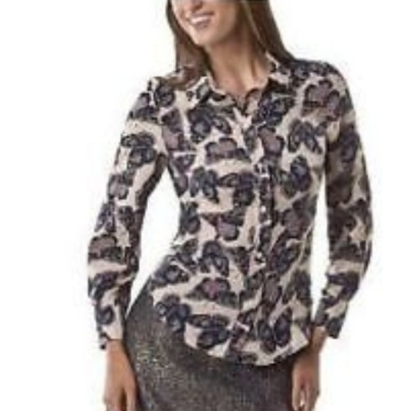 COPY - Tucker For Target Butterfly buttondown shirt - Picture 1 of 7